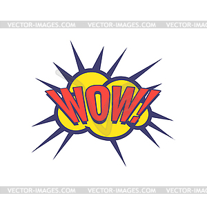 Wow Comic Speech Bubble - vector image