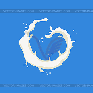 Swirl Milk Product Logo - vector clipart