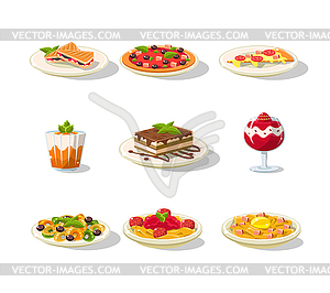 Italian Food Icon Set - vector clipart