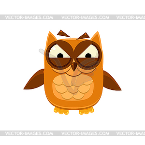 Разъяренный Brown Owl - клипарт