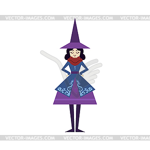 Fairytale Witch Drawing - vector image