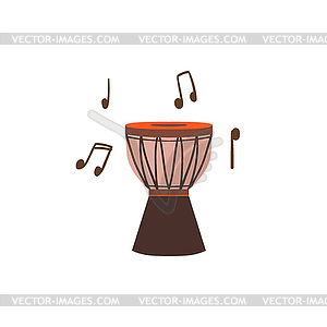 National Brazilian Drum - vector image