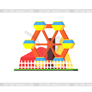 City Amusement Park - vector clipart