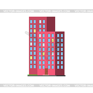 Tall Condominium Building - vector image