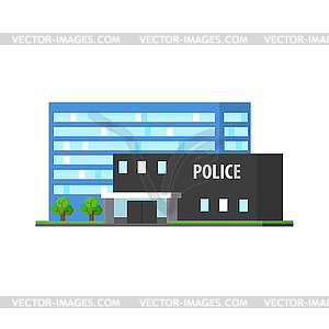 City Police Station - vector image