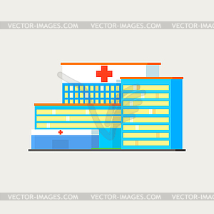 City Municipal Hospital - vector clipart