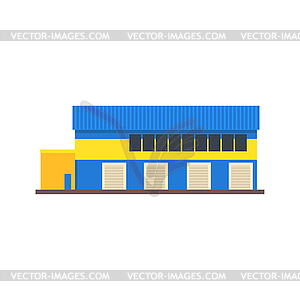 Warehouse Modern Building - vector clip art