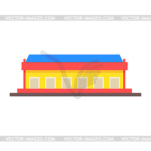 Dock Storehouse Building - vector clipart