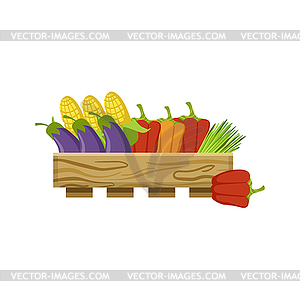 Vegetables On Market - royalty-free vector image
