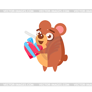 Hamster Party Animal Icon - vector clipart