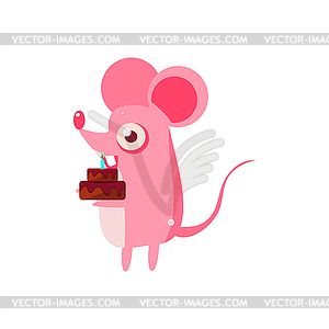 Mouse Party Animal Icon - vector image