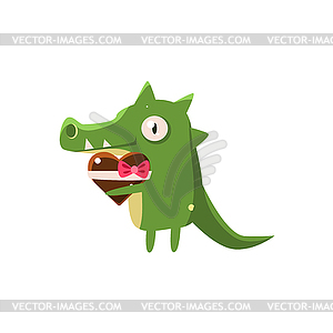 Crocodile Party Animal Icon - vector clipart