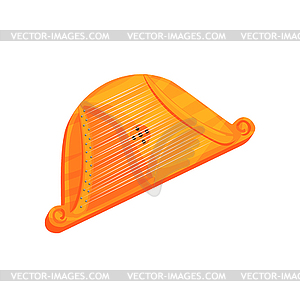 Psaltery String Musical Instrument - vector clip art