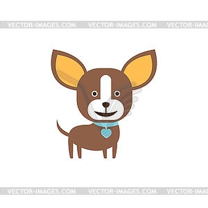 Chihuahua Dog Breed Primitive Cartoon - vector clip art