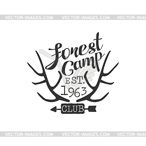 Лесной лагерь Урожай эмблема - изображение в векторе / векторный клипарт