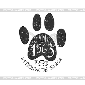 Nationwide Camp Vintage Emblem - vector clipart