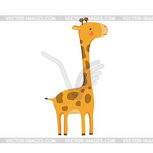 Giraffe Realistic Childish - vector clipart