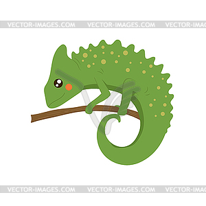 Chameleon Realistic Childish - vector clipart