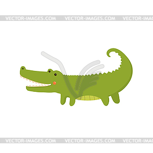 Crocodile Realistic Childish - royalty-free vector clipart