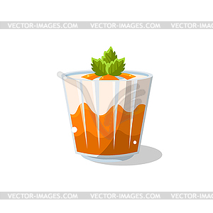 Traditional Italian Dessert - vector image