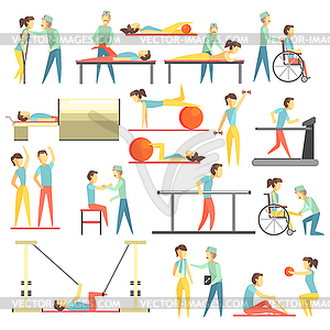 Physical Therapy Infographic - vector image