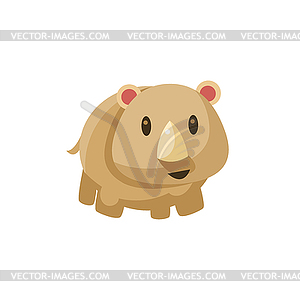 Grey Toy Tapir - vector image