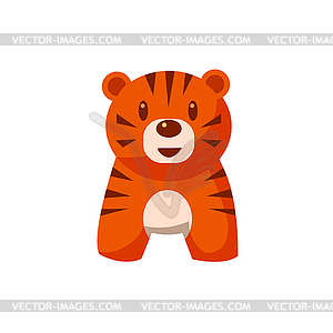 Toy Tiger Drawing - vector image