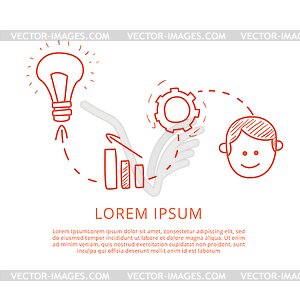 Brainstorm Process Funny - vector clipart / vector image