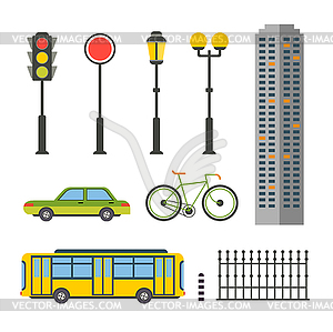 Design Elements for City or Map - vector image