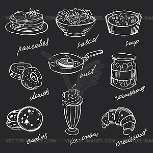 Menu Icons - vector clip art