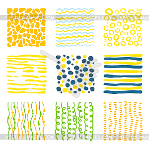 Set textures - vector clip art