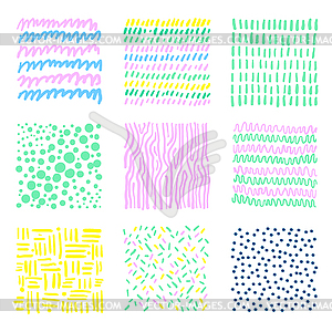 Set textures - vector clipart