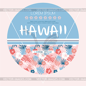 Hawaii country club. print - vector image