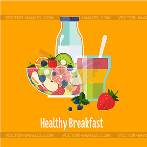 Healthy Breakfast - vector clip art