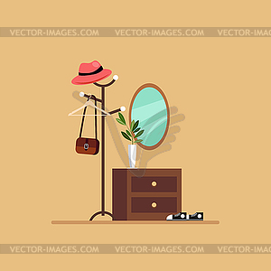 Hall elements set - vector clip art