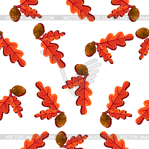 Seamless pattern with leaf, abstract leaf texture, - vector clipart