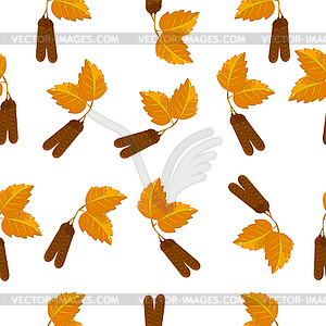 Seamless pattern with leaf, abstract leaf texture, - vector clipart