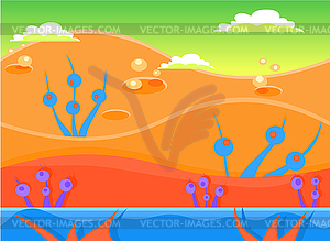 Game Background Set - color vector clipart