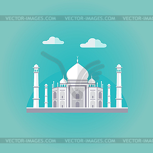 Taj Mahal - vector clipart