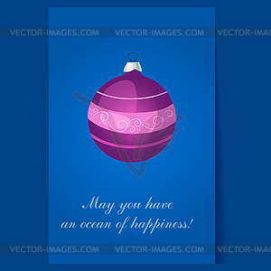 Christmas Tree Decorations. Bright - vector image