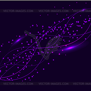 Beautiful Wallpaper with Many Bright Sparkles. - vector clip art