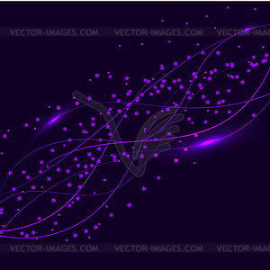 Beautiful Wallpaper with Many Bright Sparkles. - vector clip art