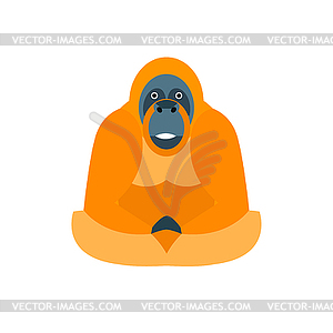 Cute monkey icon, logo, symbol - vector clip art