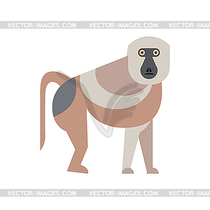 Cute monkey icon, logo, symbol - vector image