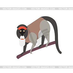 Cute monkey icon, logo, symbol - vector clipart / vector image