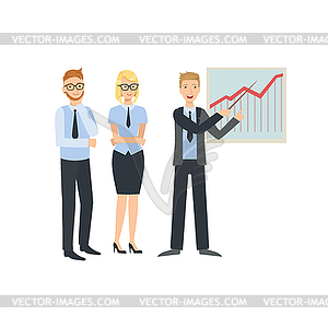 Graphic Chart Presentation Teamwork - vector clip art