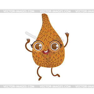 Snakefruit Girly Cartoon Character - vector image