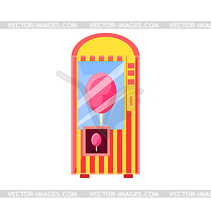 Cotton Candy Vending Machine Design - vector clipart