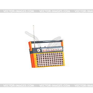 Old-school Design Radio - vector image