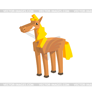 Toy Horse Drawing - vector clipart